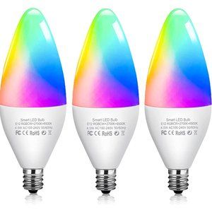 NEW 3 Pack Smart Light Bulbs Color Changing